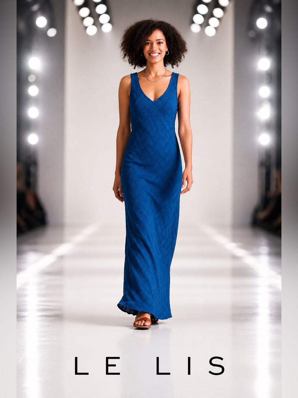 Le Lis Blue Maxi Dress